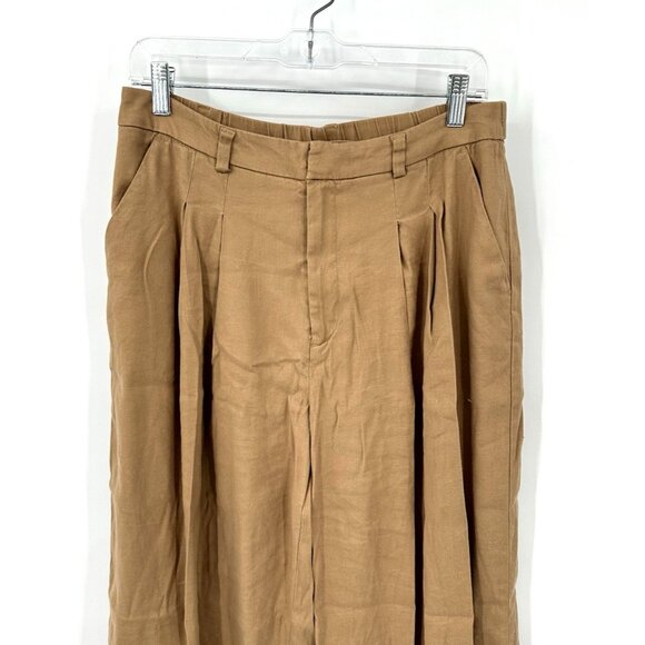 Anthropologie The Avery Pleated Wide-Leg Trousers MEDIUM Maeve Linen Edition - Picture 6 of 15